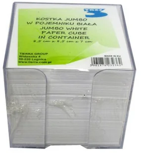 TRES tka biała nieklejona 85x85 cm Jumbo w kubiku Tres TIERRA - Przybory szkolne TRES tka biała nieklejona 85x85 cm Jumbo w kubiku Tres TIERRA - Przybory szkolne - miniaturka - grafika 1