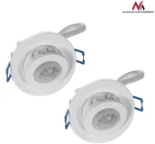 Czujniki ruchu i zmierzchu - Maclean Czujnik ruchu pir MCE143 podwójny do zabudowy - miniaturka - grafika 1