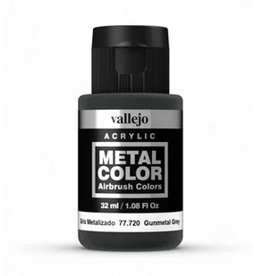 Vallejo Metal Color Gunmetal Grey 32ml 77.720 - Akcesoria do gier planszowych - miniaturka - grafika 2