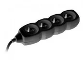 Listwy zasilające - Tracer Listwa zasilająca PowerCord 3,0m (4 gniazda, czarna) - miniaturka - grafika 1