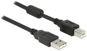 Kable USB - Delock Cable USB 2.0 A > B wtyczka/wtyczka 1 m z rdzeniem ferrytowym - miniaturka - grafika 1