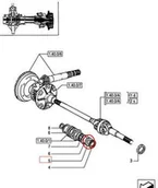 Części i akcesoria do maszyn rolniczych - CNH USZCZELNIACZ DŁUGIEJ PÓŁOSI 5116701 - miniaturka - grafika 1