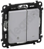 Wyłączniki światła i elektryczne - Legrand Valena Life Ściemniacz przyciskowy 5 - 400 W, 5 - 75 W dla LED Aluminium - miniaturka - grafika 1