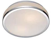 Oprawy, klosze i abażury - Italux Oprawa lampa sufitowa Camry 1x60W E27 chrom, biały 5007-S - miniaturka - grafika 1