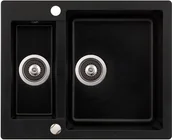 Zlewozmywaki - Aquasanita Bella SQC150 601 Czarny metalik - miniaturka - grafika 1
