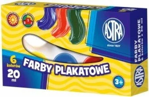 Astra Farby plakatowe 6 kolorów 20 ml - Farby i media malarskie - miniaturka - grafika 4