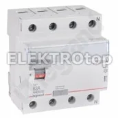Bezpieczniki elektryczne - Legrand WYŁĄCZNIK RÓŻNICOWOPRĄDOWY P 304 4P 63A 300MA TYP A SERII TX3, 411786 - miniaturka - grafika 1