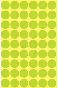 Avery Zweckform Etykiety zielone neonowe kółka do zaznaczania 12mm Zweckform 3149 - Etykiety samoprzylepne i bloki etykiet - miniaturka - grafika 2