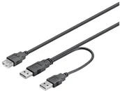 Kable USB - Wentronic USB Cable (2 X wtyk A na tulei A) 0,3 m - miniaturka - grafika 1