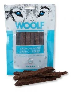 Brit Premium Pies Woolf Salmon with Carrot Strips 100g - Przysmaki dla psów - miniaturka - grafika 2