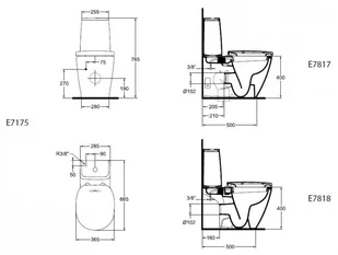 Ideal Standard Connect biała E781701 - Miski WC - miniaturka - grafika 2