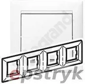 Klawisze i ramki - Legrand VALENA Ramka poczwórna pozioma BIAŁA 774454 - miniaturka - grafika 1
