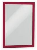 Systemy ekspozycyjne i znaki informacyjne - Durable Ramka magnetyczna samoprzylepna DURAFRAME A4 z uchylną przednią stroną op. 2szt czerwona - miniaturka - grafika 1