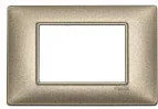 Klawisze i ramki - Vimar Ramka 3M brąz metalizowany 14653.70 - miniaturka - grafika 1