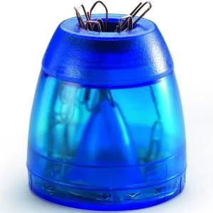 Durable Pojemnik na spinacze TREND transparentny niebieski DU125-1 - Pojemniki biurowe - miniaturka - grafika 2