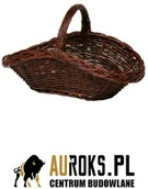 Akcesoria kominkowe - Parkanex KOSZ NA DREWNO WIKLINOWY OWALNY CIEMNY PX_KOSZWOC_7,5 - miniaturka - grafika 1