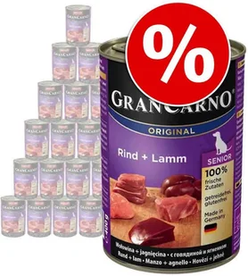 Animonda GranCarno Original Senior, 24 x 400 g - Wołowina i jagnięcina - Mokra karma dla psów - miniaturka - grafika 3