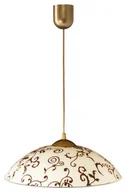 Lampy sufitowe - Lampex Lampa wisząca jednopunktowa Rossa Ecri E27 1x60W 70x35cm kremowa Lampex_ 031/Z1 - miniaturka - grafika 1