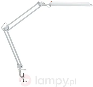MAUL Jakob GmbH Lampa stołowa Atlantic z klamrą zaciskową biały - Lampy stojące - miniaturka - grafika 2