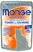 Mokra karma dla kotów - Monge Saszetka Tuńczyk I Łosoś W Galarecie 80G - miniaturka - grafika 1
