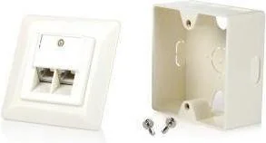Equip Gniazdo podtynkowe 2xRJ 45 kat.5e kompletne białe 125721 - Pozostałe akcesoria sieciowe - miniaturka - grafika 5