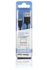 Whitenergy Kabel do przesyłu danych, wtyczka USB 2 0 na micro USB czarny (09967) - Kable USB - miniaturka - grafika 5