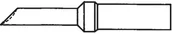 Akcesoria do lutowania - Weller Grot lutowniczy seria ET ET-GW T0054104599 Grot lutowniczy 1 szt - miniaturka - grafika 1