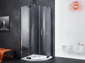 Kabiny prysznicowe - Actima Axel Colors 90x90 szkło przejszyste KAAX.1301.900.LP/ KAAX.13-NA - miniaturka - grafika 1