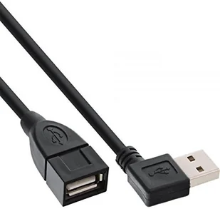 InLine Kabel USB Kątowy USB A/A 2m Czarny 34618R - Kable USB - miniaturka - grafika 2