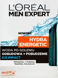 Loreal Paris Paris Men Expert Hydra Energetic Woda po goleniu Ice Impact 100 ml - Kosmetyki do pielęgnacji twarzy męskie - miniaturka - grafika 3