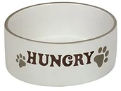 Pozostałe akcesoria dla psów - Nobby 73615 Hunde Keramiknapf "Hungry", Durchmesser 18 X 7 Cm, Creme - miniaturka - grafika 1