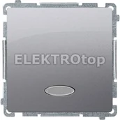 Wyłączniki światła i elektryczne - Kontakt Simon BMP1L.01/43 Przycisk pojedynczy zwierny bez piktogramu z podświetl - miniaturka - grafika 1