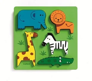 Djeco Układanka drewniana - ZOO - Układanki dla dzieci - miniaturka - grafika 2