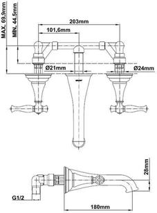 GRAFF Lauren 2152300 - Baterie podtynkowe - miniaturka - grafika 2