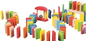 Klocki - Lelin Kolorowe domino - 110 elementów L10174 - miniaturka - grafika 1