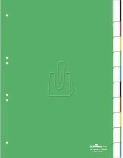 DURABLE Przekładki do segregatora A4 10 stron zielone 6221-05 - Przekładki do segregatorów - miniaturka - grafika 2