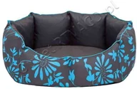 Legowiska dla psów - Hobbydog Legowisko Nowy York model NYRNKW5, niebieskie kwiaty, M - miniaturka - grafika 1