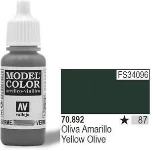 Vallejo Yellow Olive MC087 70892 - Akcesoria i części modelarskie - miniaturka - grafika 2
