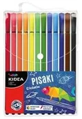 Przybory szkolne - Derform Pisaki Kidea 12 kolorów - miniaturka - grafika 1