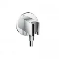 Akcesoria hydrauliczne - Hansgrohe FixFit Porter S przyłącze z uchwytem 26487000 - miniaturka - grafika 1
