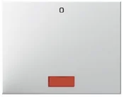 Wyłączniki światła i elektryczne - Berker HAGER POLO Sp. z o. o. / K.1 Klawisz Z CZERWONĄ SOCZEWKĄ I NADRUKI (14177109) - miniaturka - grafika 1