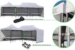 Home&Garden Rynna do namiotu handlowego 450 cm 216310 - Pawilony ogrodowe - miniaturka - grafika 4
