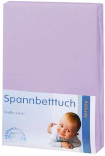 Zollner Julius 8330147400 Jersey prześcieradło z gumką na kołyski 90 x 40 i wózki wiklinowe, kolor: bzu - Prześcieradła dla dzieci - miniaturka - grafika 2