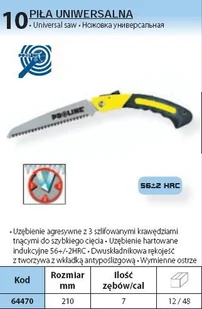 Proline Piła Uniwersalna składana 180mm 64470 - Piły ręczne - miniaturka - grafika 2