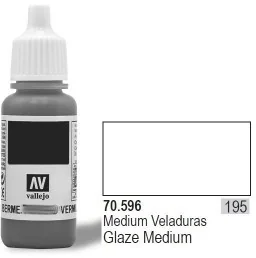 VALLEJO Lakier Nr195 Gla ze Medium 17mlAuxiliary - Modele do sklejania - miniaturka - grafika 2