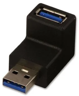Lindy Adapter USB USB A USB A wtyk-gniazdo Czarny 71261 71261 - Adaptery i przejściówki - miniaturka - grafika 2
