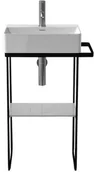 Postumenty i półpostumenty do umywalek - Duravit DuraSquare Konsola stojąca do umywalki metalowa chrom 0031091000 - miniaturka - grafika 1