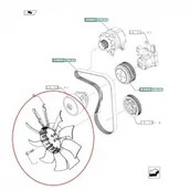 Części i akcesoria do maszyn rolniczych - NEW HOLLAND / CASE WENTYLATOR 87542809 - miniaturka - grafika 1