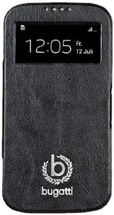 Bugatti Etui Bookcase Geneva na Samsung Galaxy S4 i9505 a i9500 czarny - Etui i futerały do telefonów - miniaturka - grafika 2