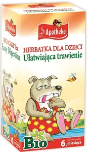 APOTHEKE HERBATKA DLA DZIECI - NA TRAWIENIE BIO 20 x 1,5 g - - Soki i herbatki dla dzieci - miniaturka - grafika 2